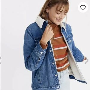 Madewell Sherpa Jean jacket size small